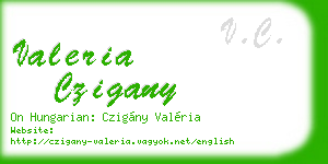 valeria czigany business card