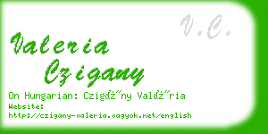 valeria czigany business card